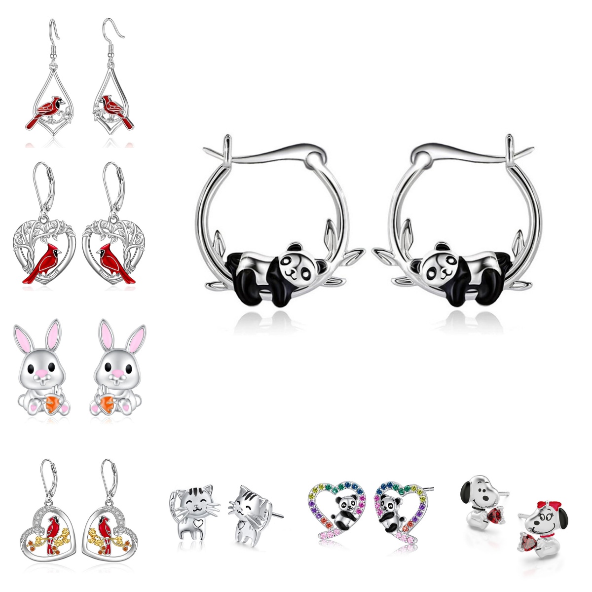 Women Accessories Drawing - Anting-anting hewan kecil desain baru Eropa