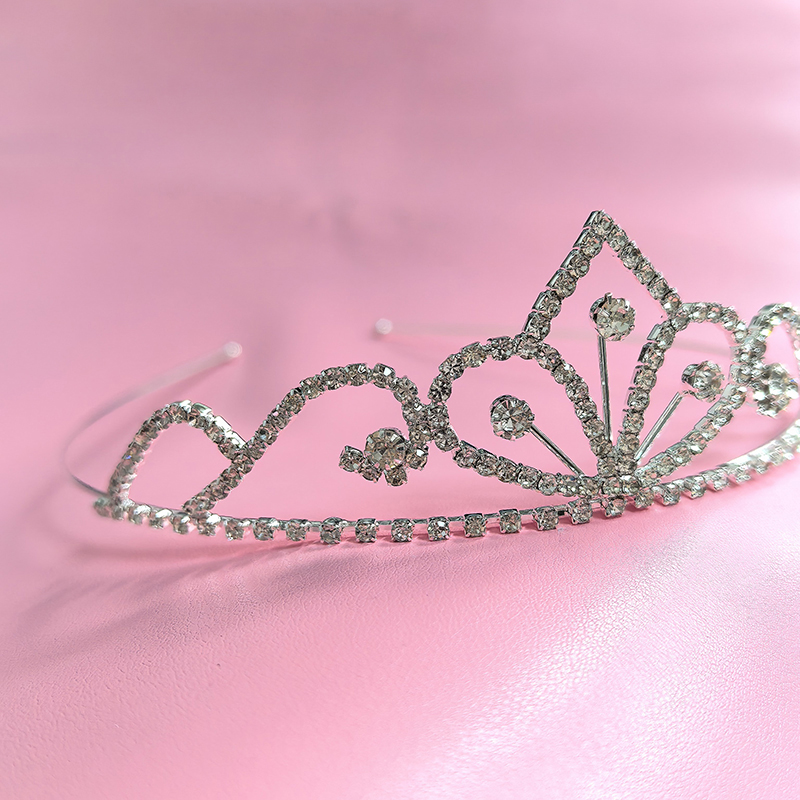 Women Accessories For Wedding - Mahkota Pengantin Berlian Imitasi Warna Perak