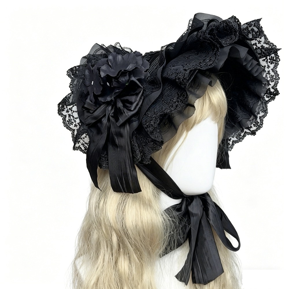 Women'S Victorian Era Accessories - Topi Jerami Gothic Lolita BNT Topi
