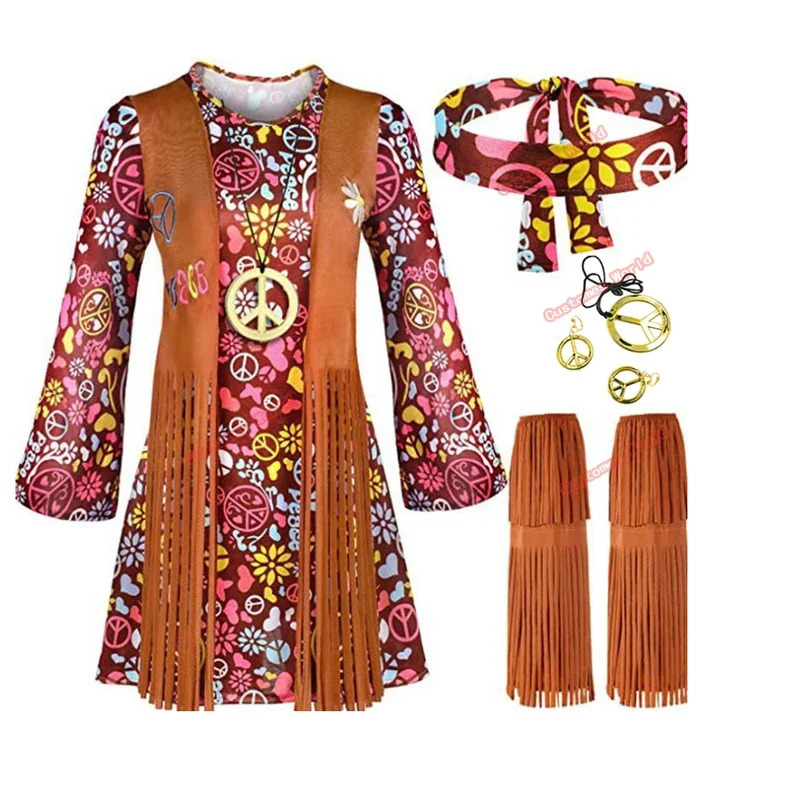 Women'S Accessories In The 60S - Kostum Panggung Pesta Wanita Peace Love