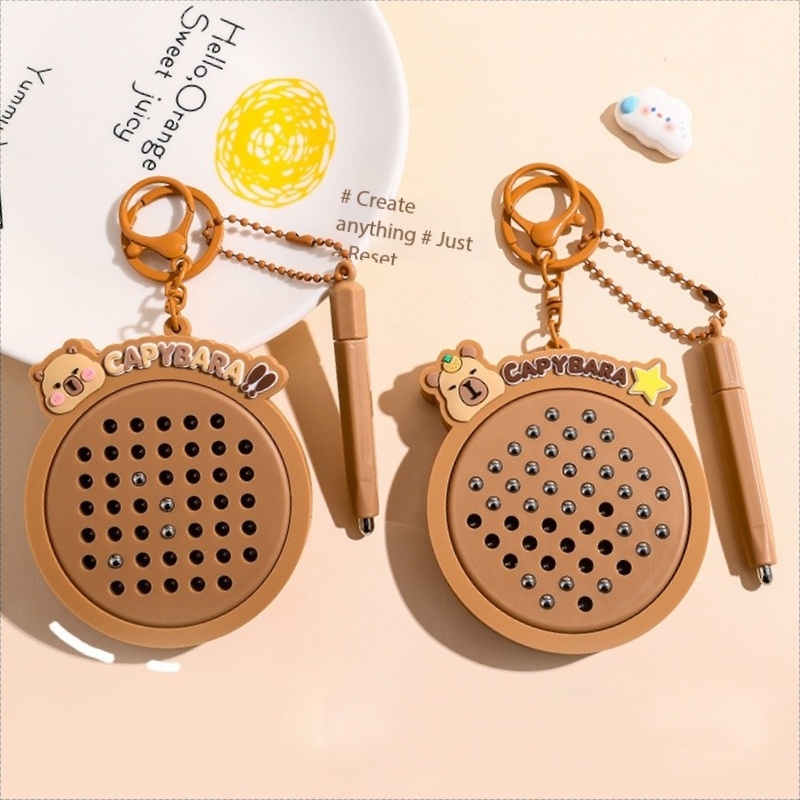 Women Accessories Drawing - Kartun Kapibala Bola Baja Magnetik Papan