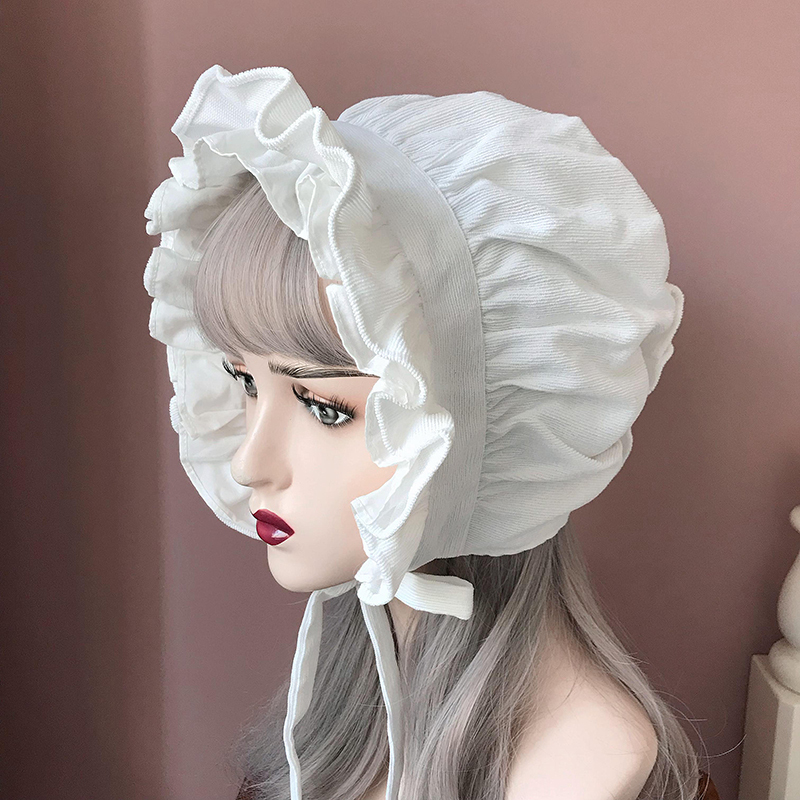 Women'S Victorian Era Accessories - Topi Bonnet Pembantu Aksesori Kostum Cosplay