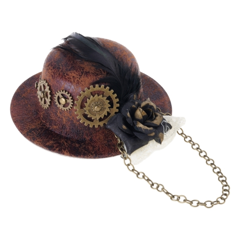 Women'S Victorian Era Accessories - Wanita Halloween Gothic Topi Mini Steampunk