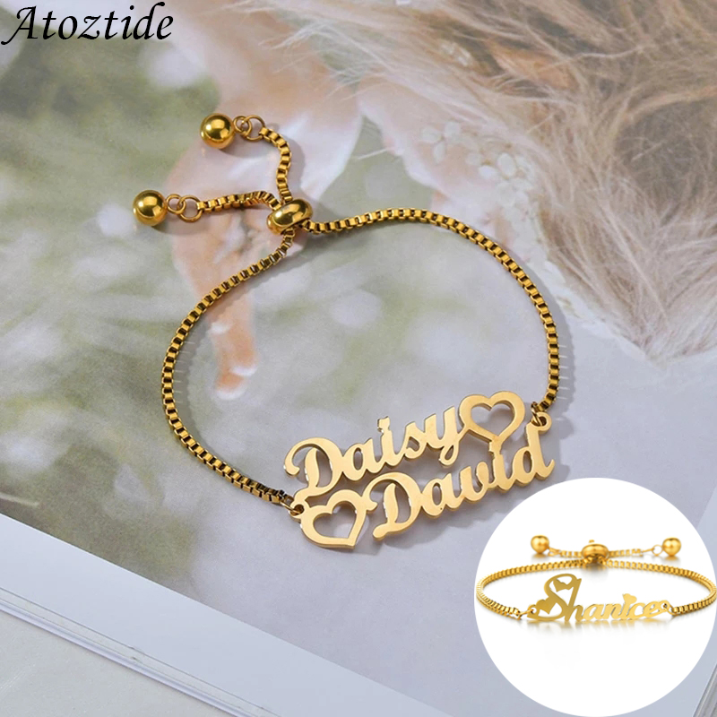 Women Accessories Gift Box - Atoztide Gelang Kustom 1-2 Nama Gelang