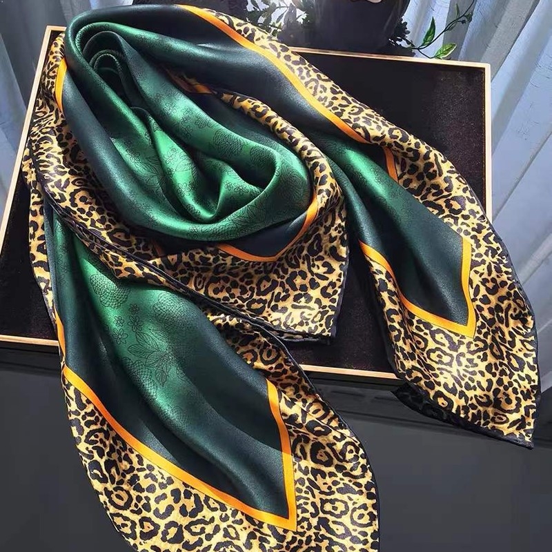 Accessories Brand For Women - [BYSIFA] Syal Sutra Hijau Zamrud Baru