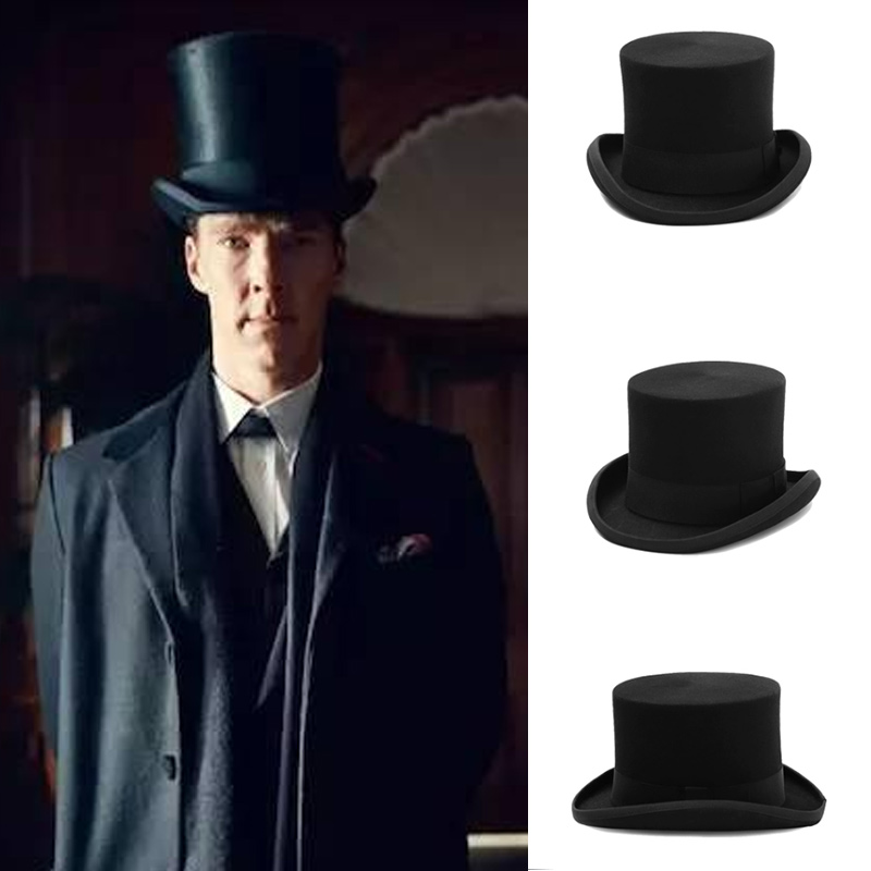 Women'S Victorian Era Accessories - Klasik wol merasa Presiden topi berkuda