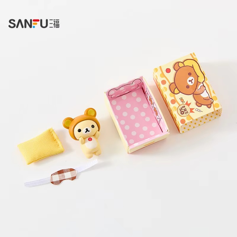 Women Accessories Gift Box - Sanfu Kotak Permen Rilakkuma Otentik Mini