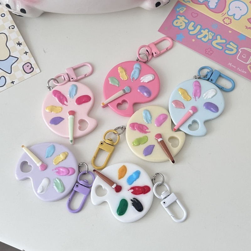 Women Accessories Drawing - 3Pcs Gantungan Kunci Papan Gambar Resin