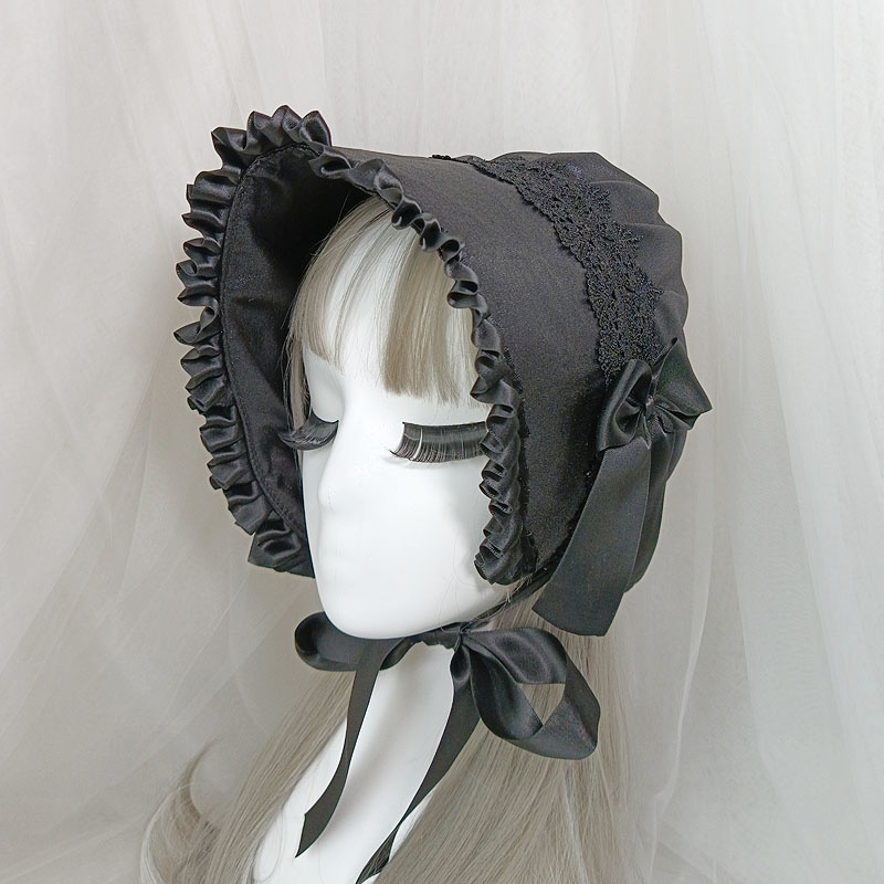 Women'S Victorian Era Accessories - Topi Bonnet Renda Antik Victoria Multilaye