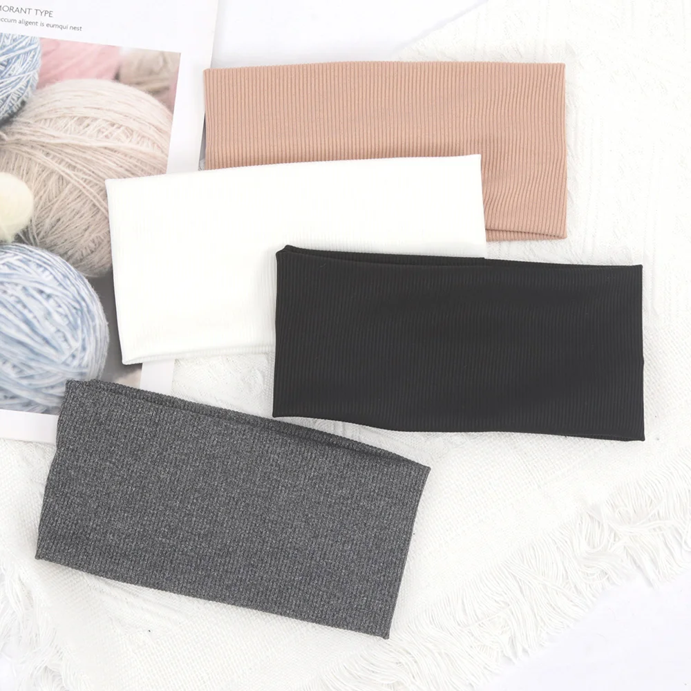 Women'S Running Accessories - Ikat Rambut Lebar Warna Solid Ikat