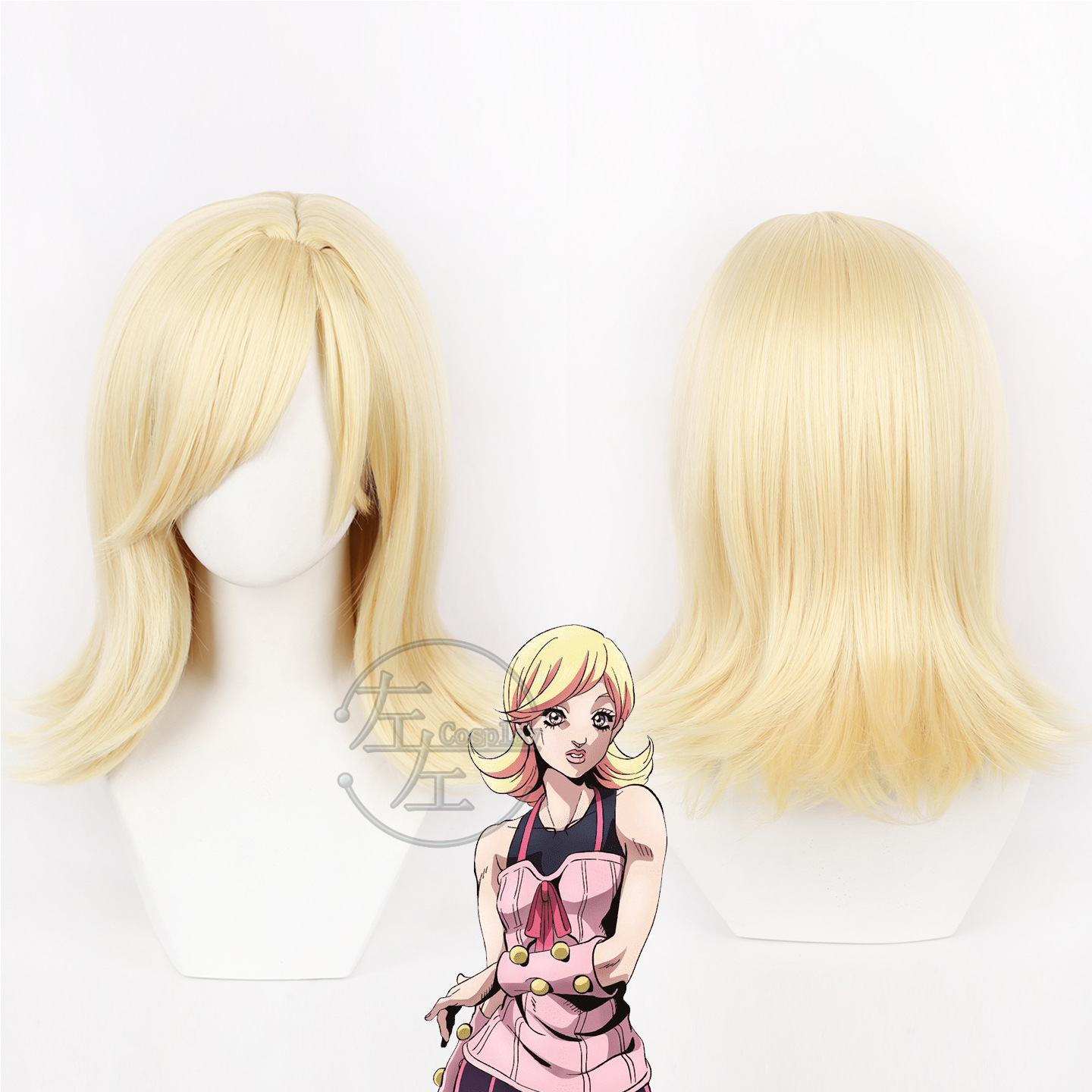 Women'S Running Accessories - Wig Cosplay Lucy Steel Anime JOJO