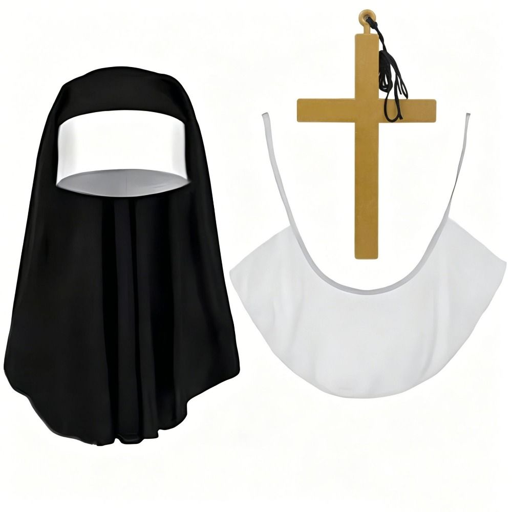 Women'S Victorian Era Accessories - 1/3 Buah Set Kostum Biarawati Kreatif