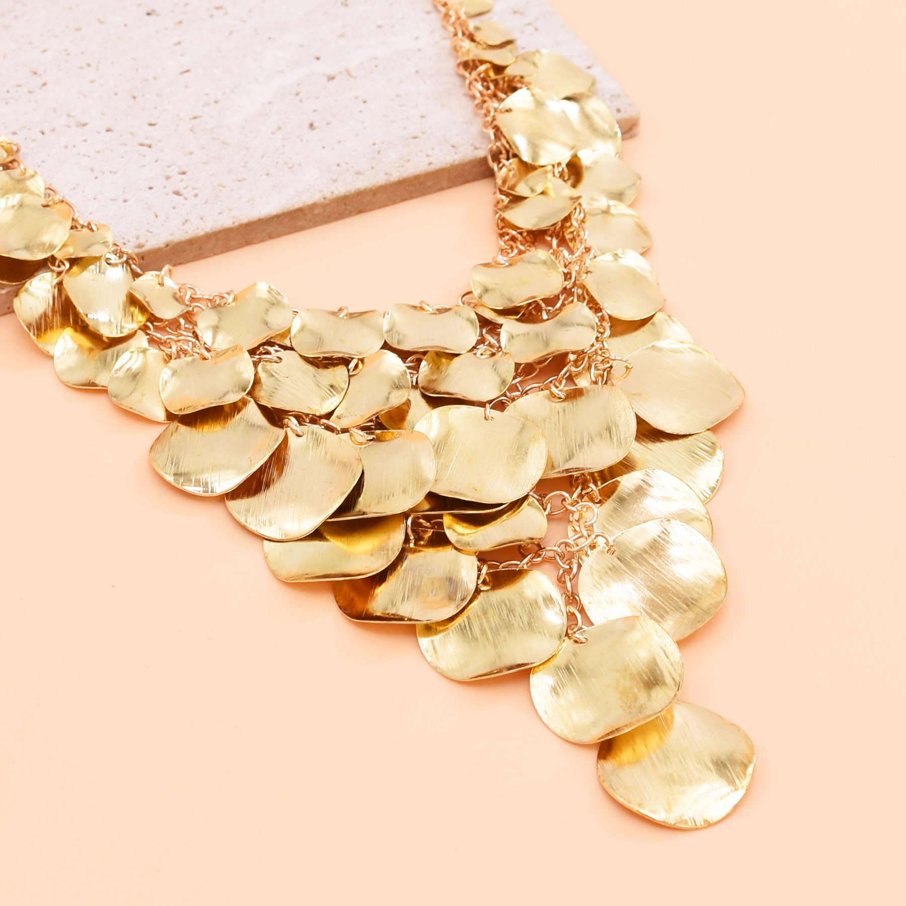 Kalung Wafer Kawat Emas Trendy - Women Accessories Drawing ulasan dan harga