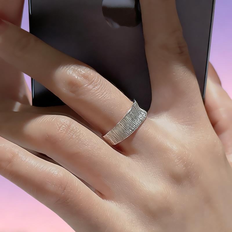 Cincin Perak Sterling 925 Teba - Women Accessories Drawing ulasan dan harga
