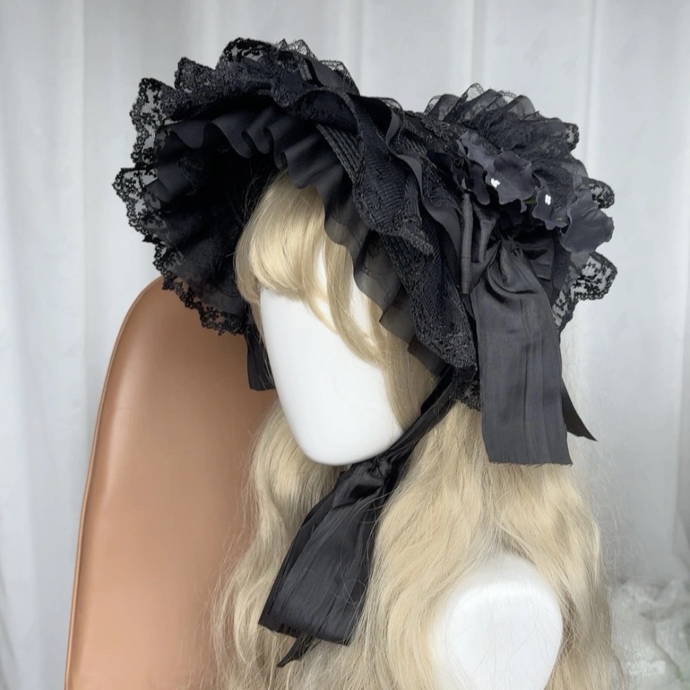 Topi Jerami Gothic Lolita BNT  - Women'S Victorian Era Accessories ulasan dan harga
