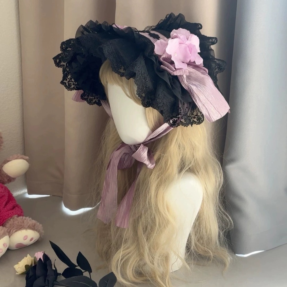Topi Jerami Gothic Lolita BNT  - Women'S Victorian Era Accessories ulasan dan harga