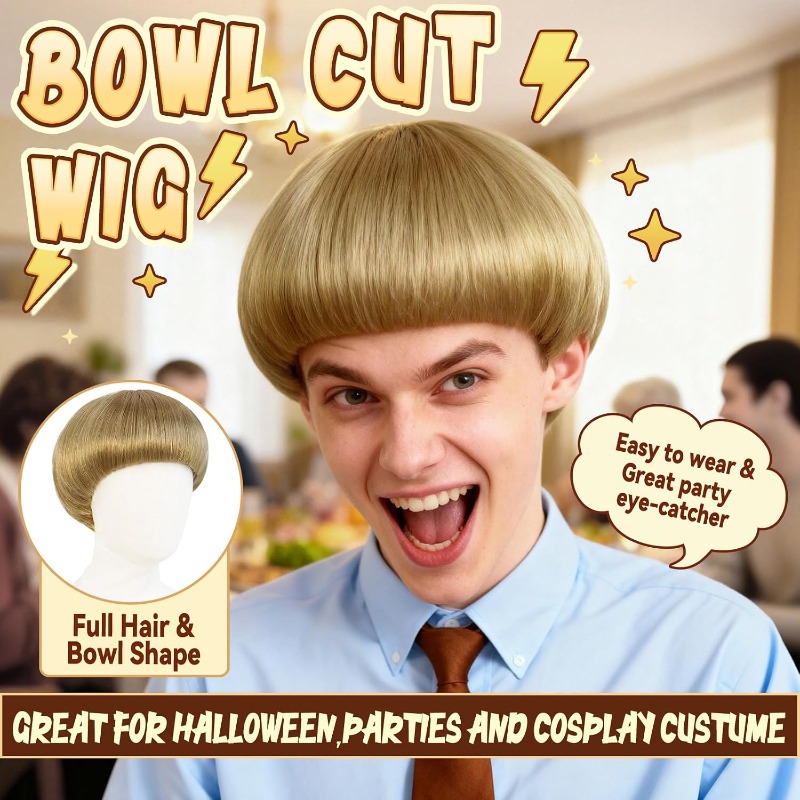 Wig Bob Pendek Pirang, Wig Bob - Women'S Accessories In The 60S ulasan dan harga