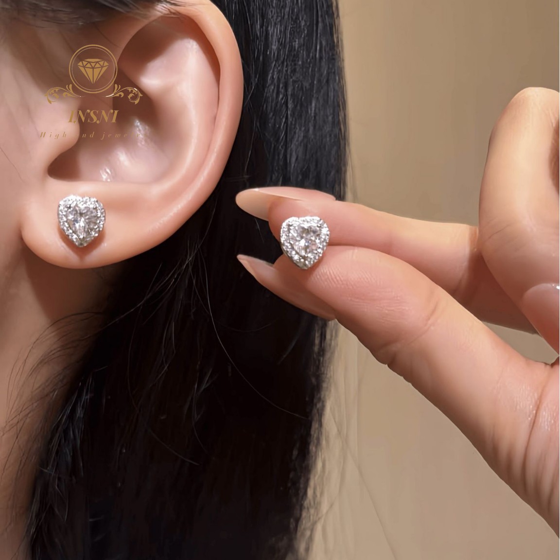 Anting-anting Stud Hati Cinta  - Women'S Affordable Accessories ulasan dan harga