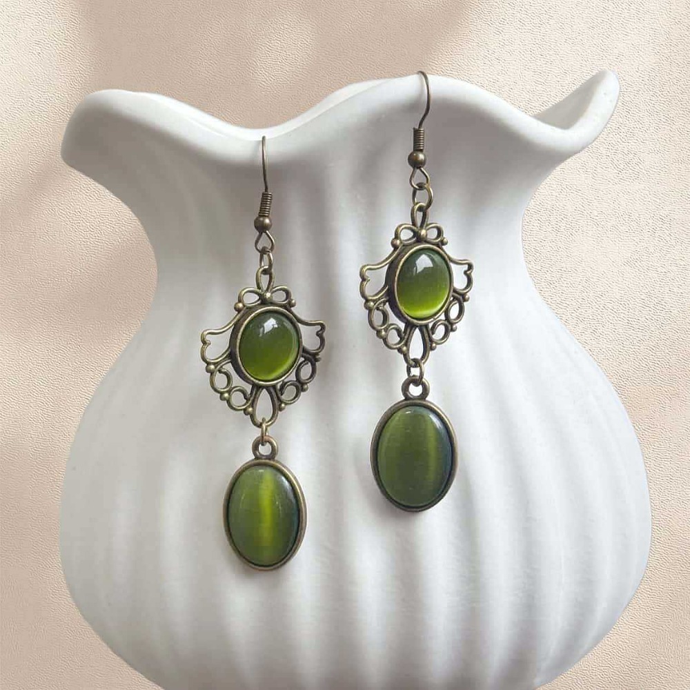 Anting-anting gantung opal hij - Women'S Victorian Era Accessories ulasan dan harga
