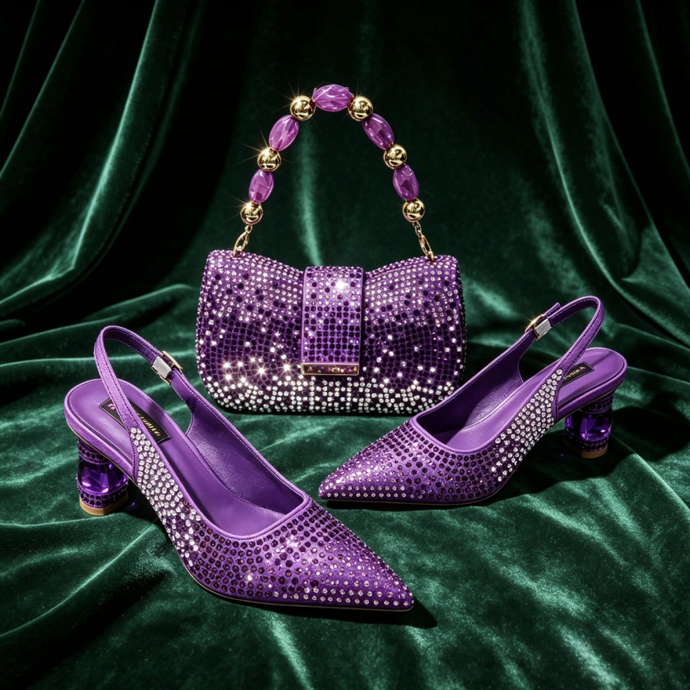 Set Sepatu dan Tas Ujung Runci - Women'S Affordable Accessories ulasan dan harga
