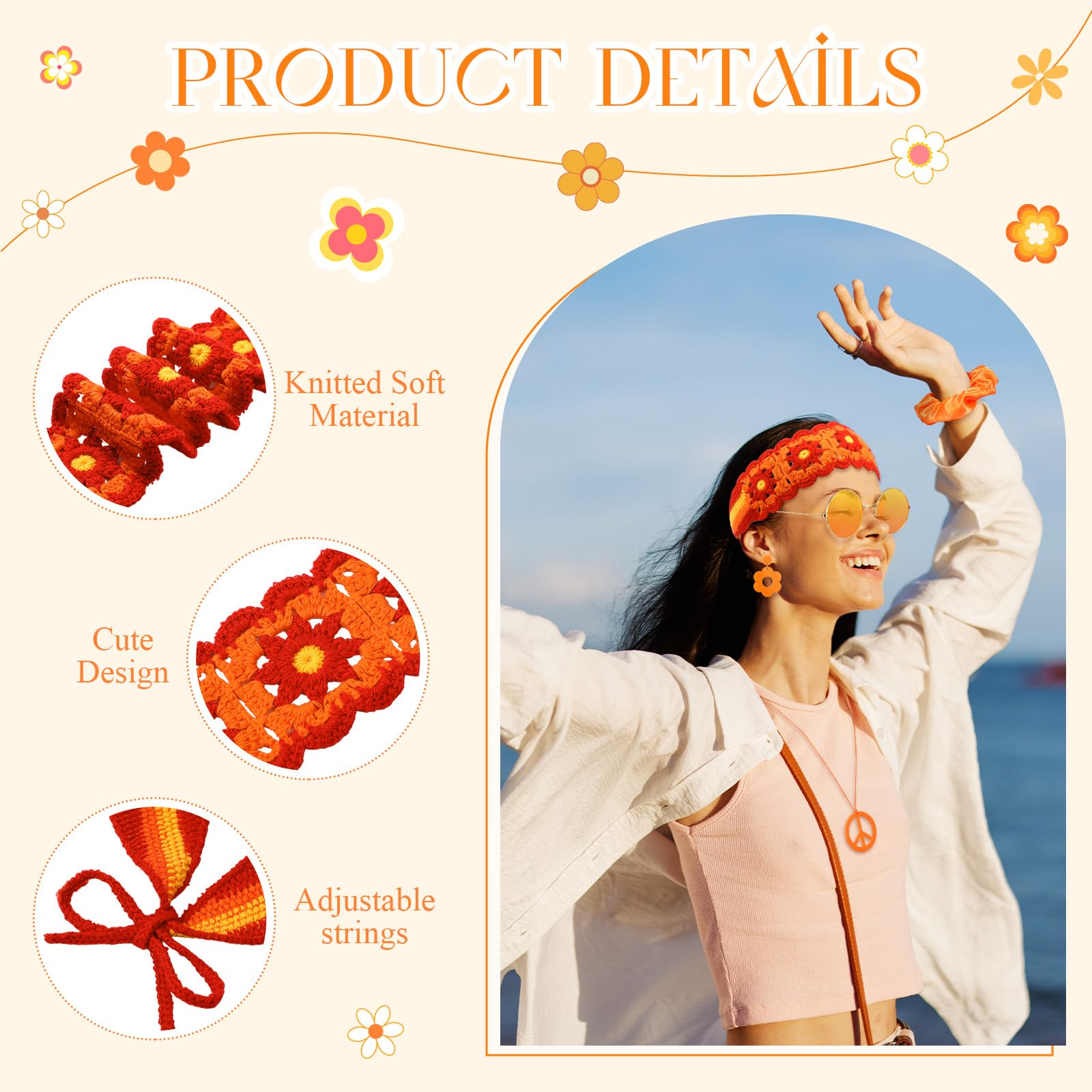 5 Buah Aksesori Hippie 60S 70S - Women'S Accessories In The 60S ulasan dan harga