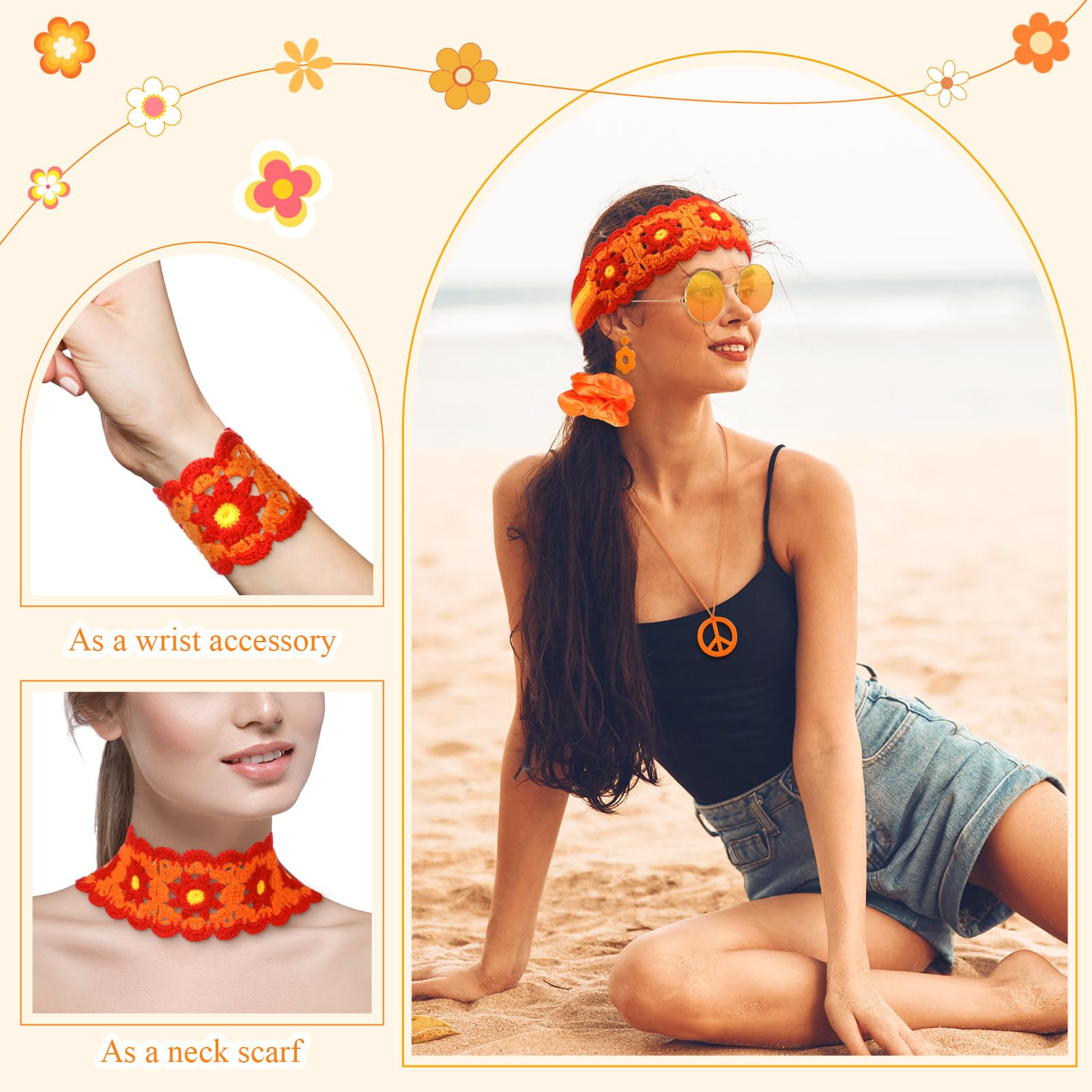 5 Buah Aksesori Hippie 60S 70S - Women'S Accessories In The 60S ulasan dan harga