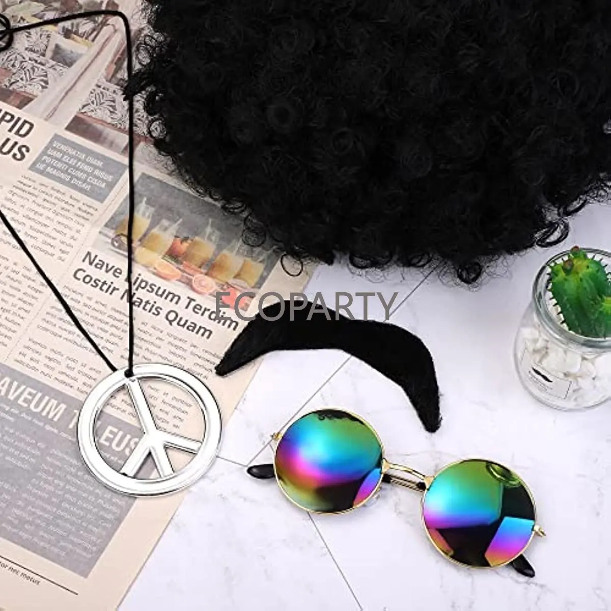 Aksesori Kostum Hippie Set Kos - Women'S Accessories In The 60S ulasan dan harga