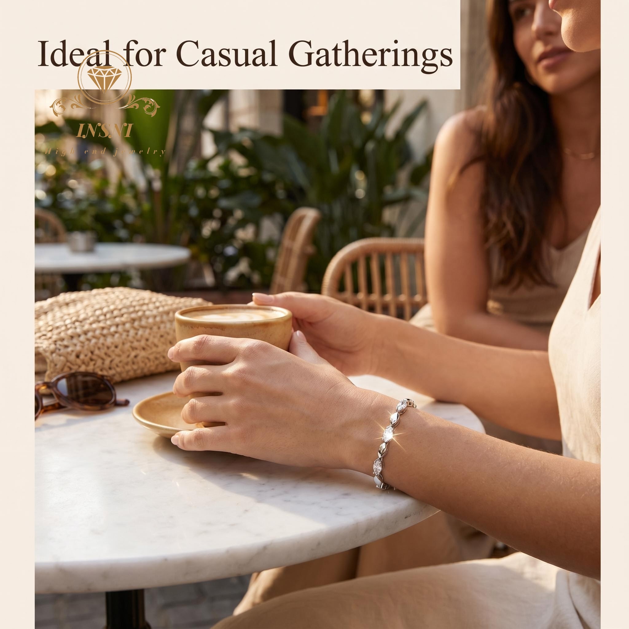 Gelang Moissanite Mata Kuda Pe - Women'S Affordable Accessories ulasan dan harga