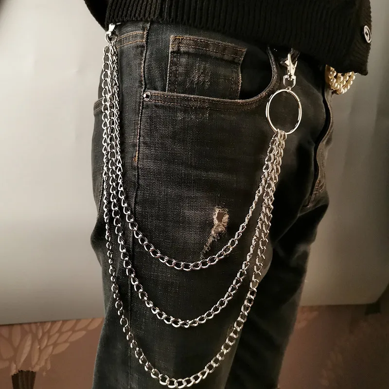 Sabuk Rantai Logam Punk dengan - Wallet Chain Bag ulasan dan harga