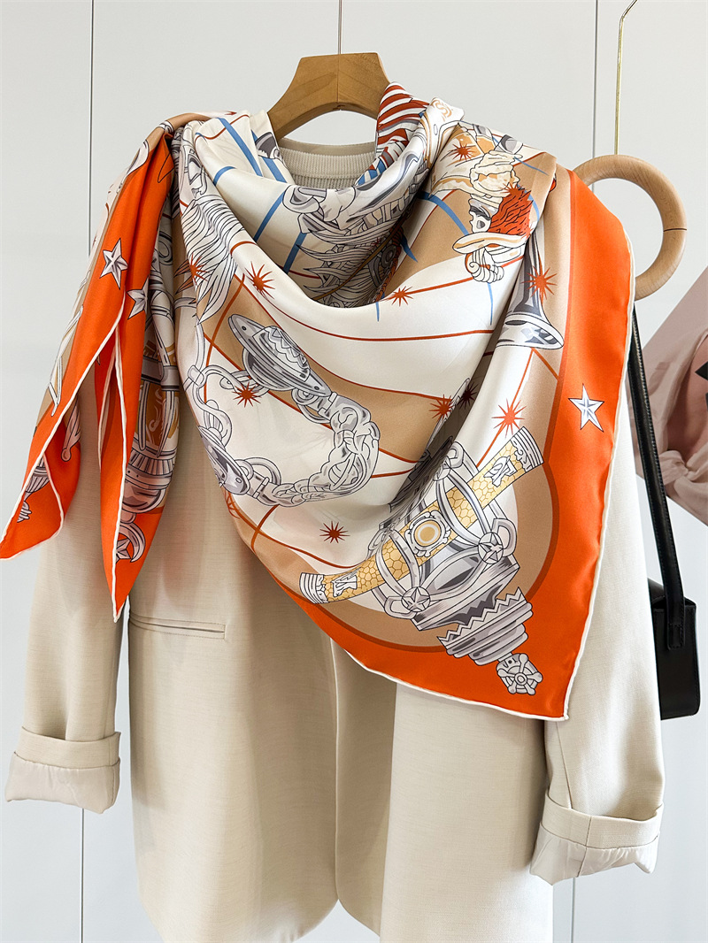 Syal Merek Mewah Syal Sutra Be - Accessories Brand For Women ulasan dan harga