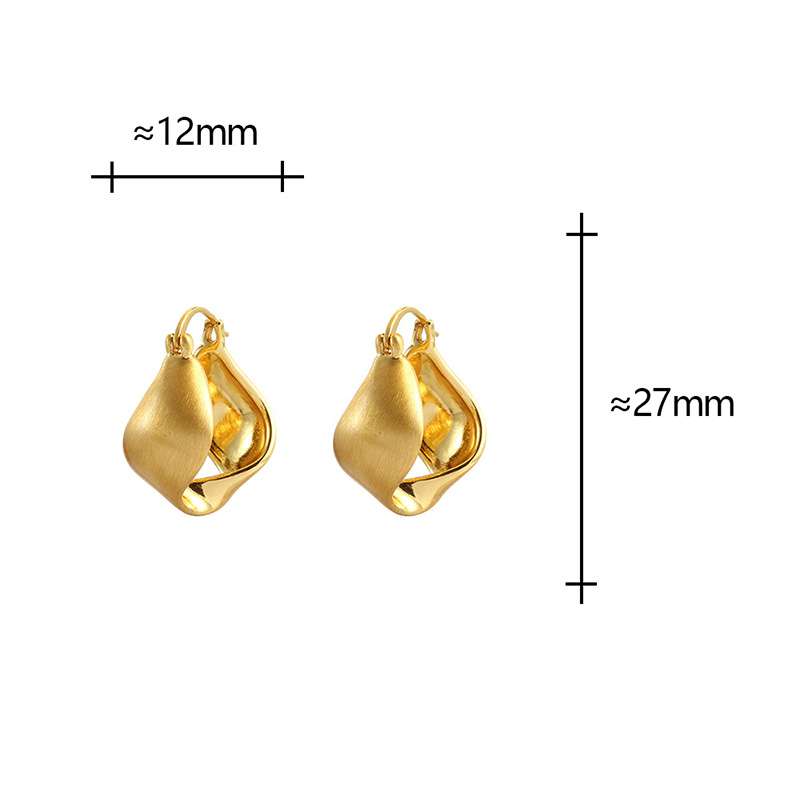 Anting Lingkaran Daun Berwarna - Women Accessories Drawing ulasan dan harga