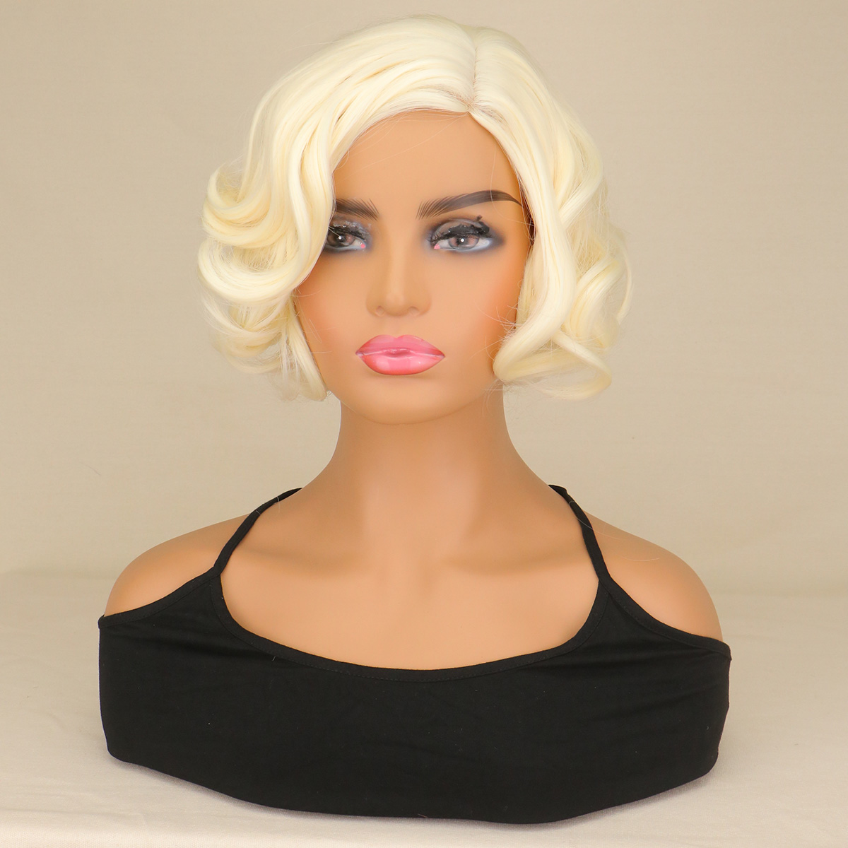 Wig Campuran Rambut Keriting P - Women'S Accessories In The 60S ulasan dan harga