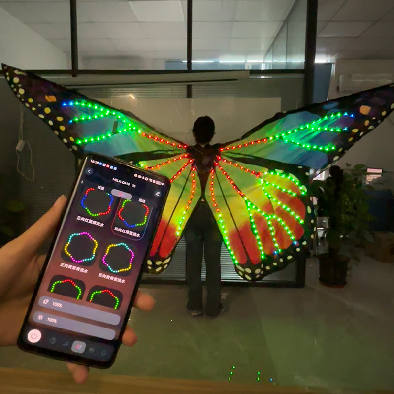 Sayap LED Bluetooth APP Warna- - Women Accessories App ulasan dan harga