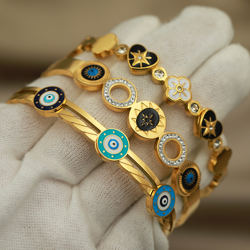 Gelang Hati Minyak Logam Baja  - Accessories Brand For Women ulasan dan harga