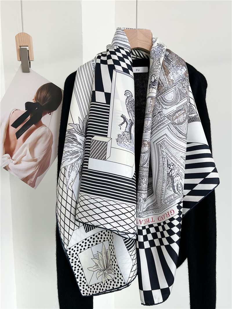 Syal Sutra Besar Bermerek Desa - Accessories Brand For Women ulasan dan harga