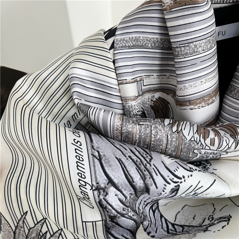 Syal Sutra Besar Bermerek Desa - Accessories Brand For Women ulasan dan harga