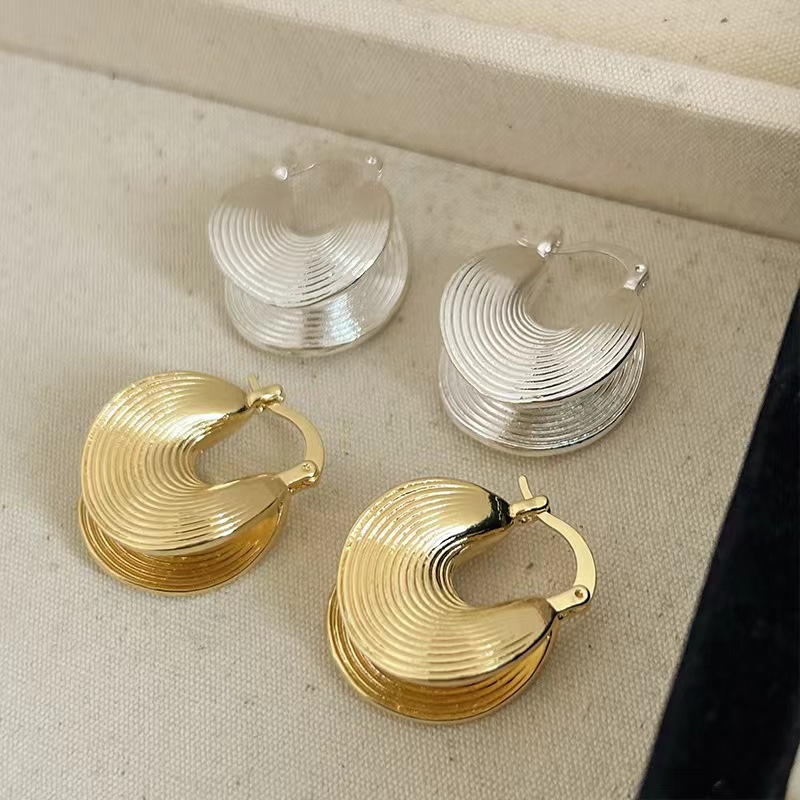 Anting Hoop Berlapis Emas Wani - Women'S Affordable Accessories ulasan dan harga