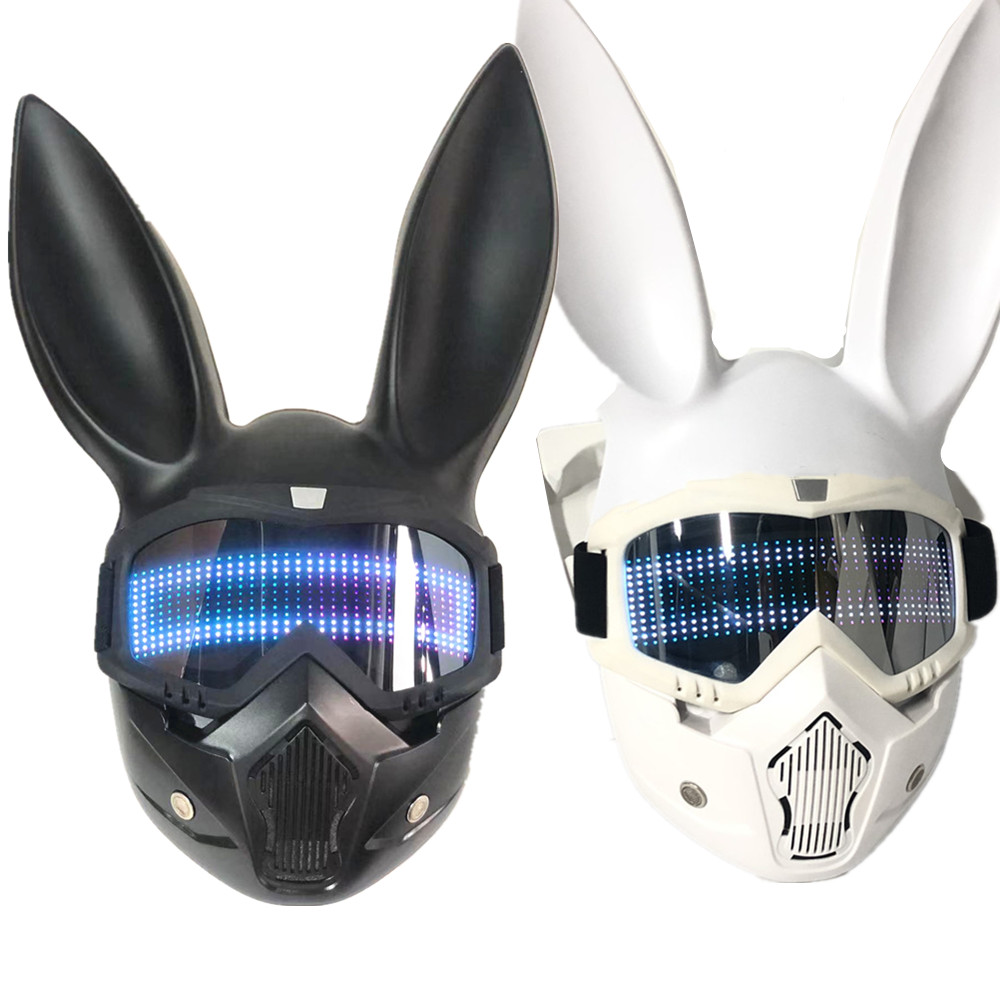 Topeng LED Halloween Bunny Gir - Women Accessories App ulasan dan harga