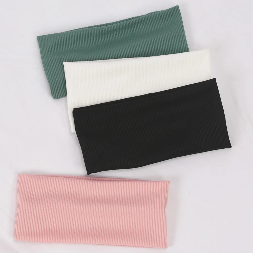 Ikat Rambut Lebar Warna Solid  - Women'S Running Accessories ulasan dan harga