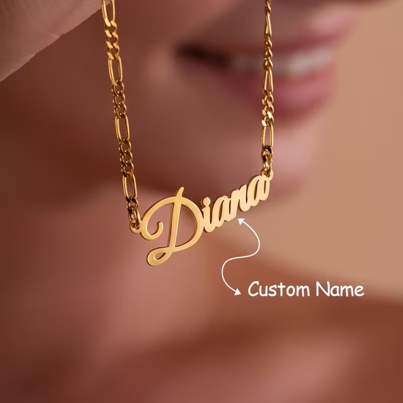 Kalung Rantai Figaro Custom Na - Women Accessories Gift Box ulasan dan harga