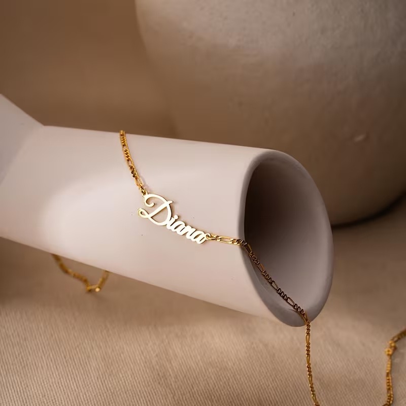 Kalung Rantai Figaro Custom Na - Women Accessories Gift Box ulasan dan harga