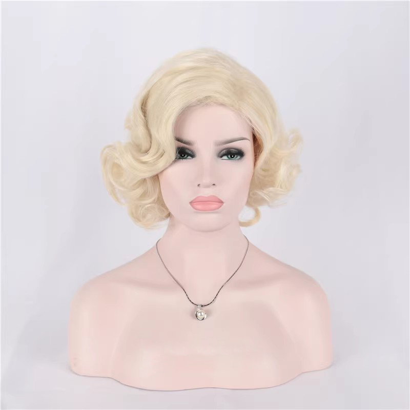 Rambut Keriting Pendek Sinteti - Women'S Accessories In The 60S ulasan dan harga