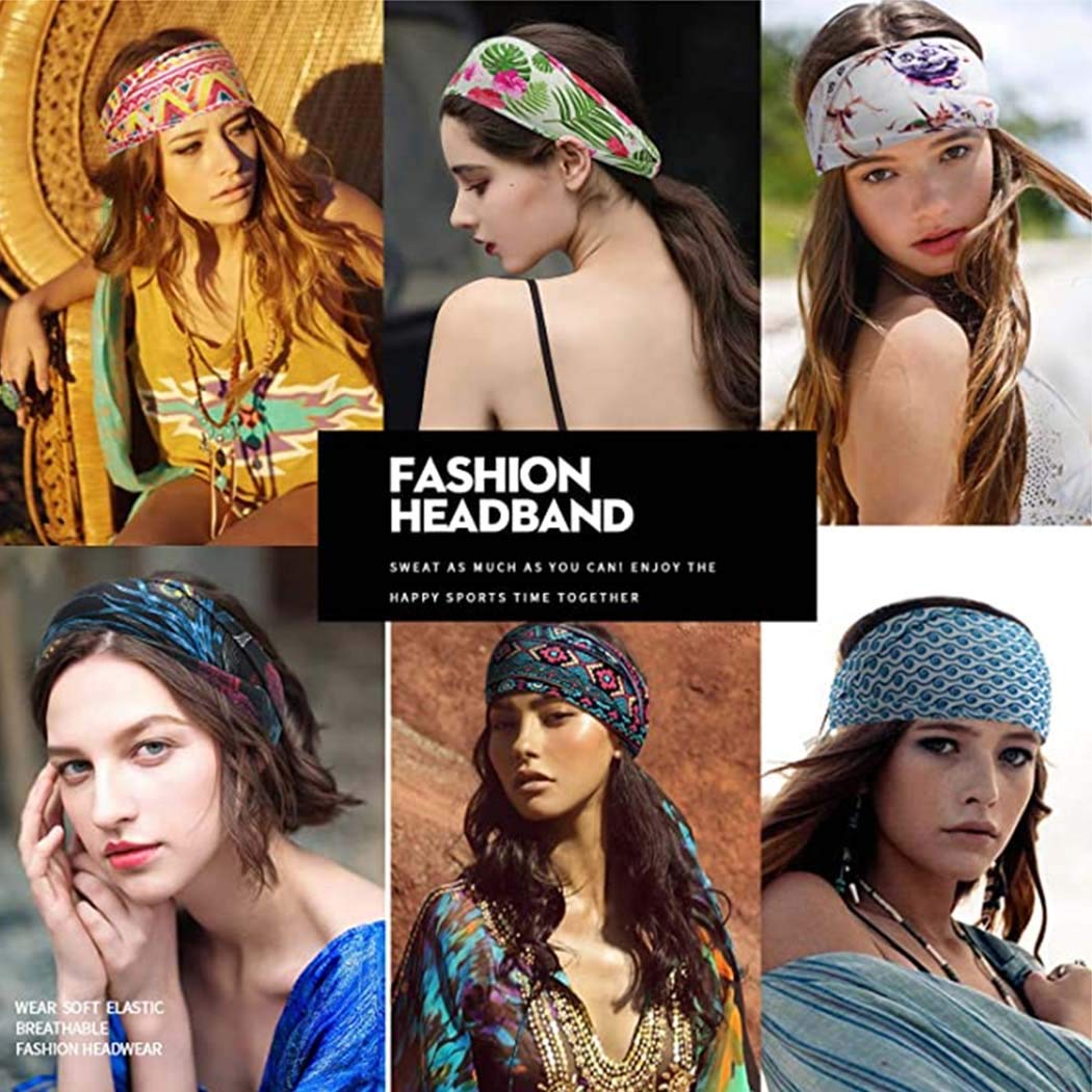 Bando Boho lebar untuk wanita, - Women'S Running Accessories ulasan dan harga